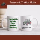 Tasse mit Traktor Fendt with sying